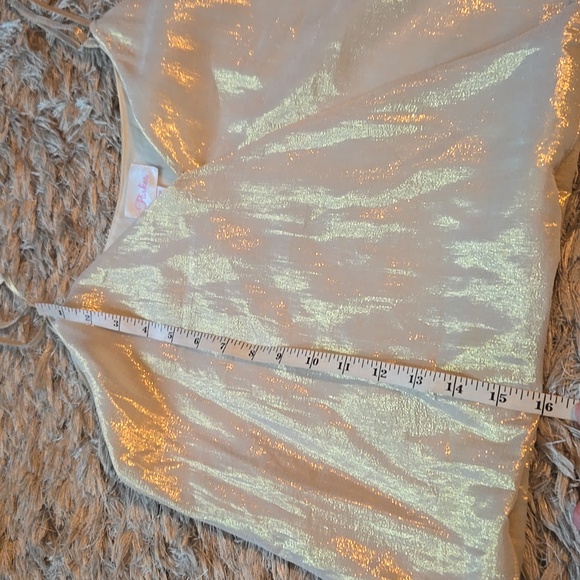 Parker silk shimmering gold camisole - Picture 6 of 13